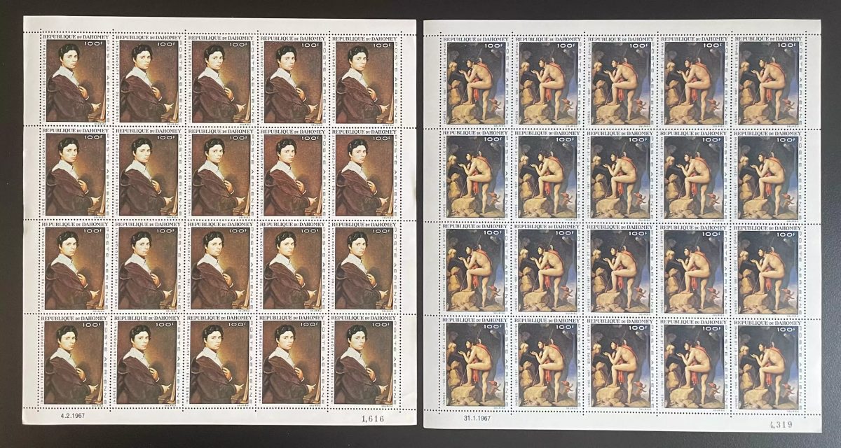 Dahomey 1967 YT PA 53-54 Ingres Gemälde Ödipus Sphinx