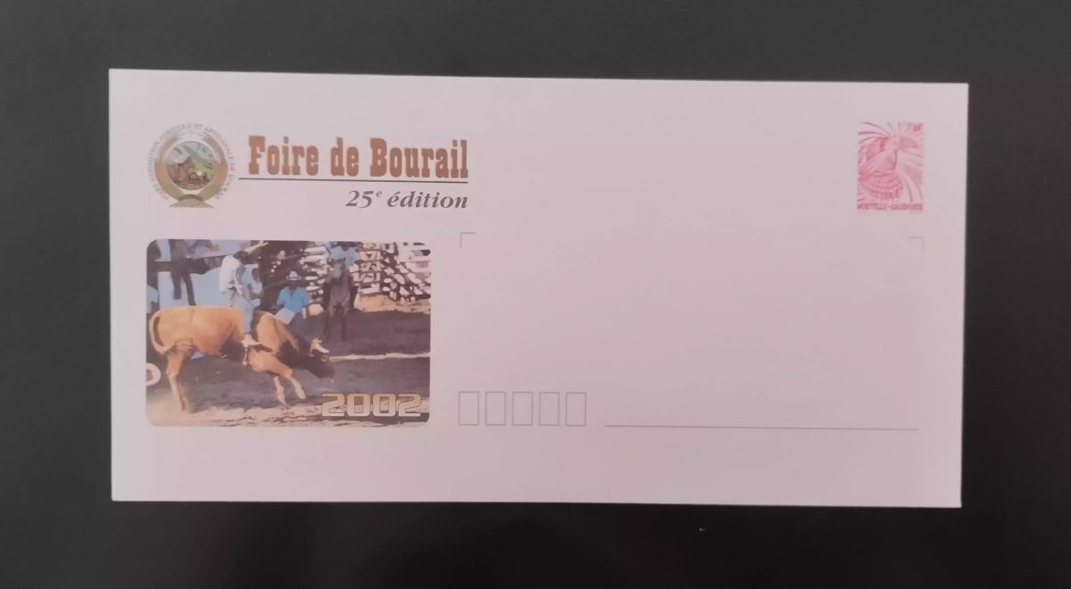 Entier postal Nouvelle-Calédonie Foire de Bourail 2002 25e édition vache