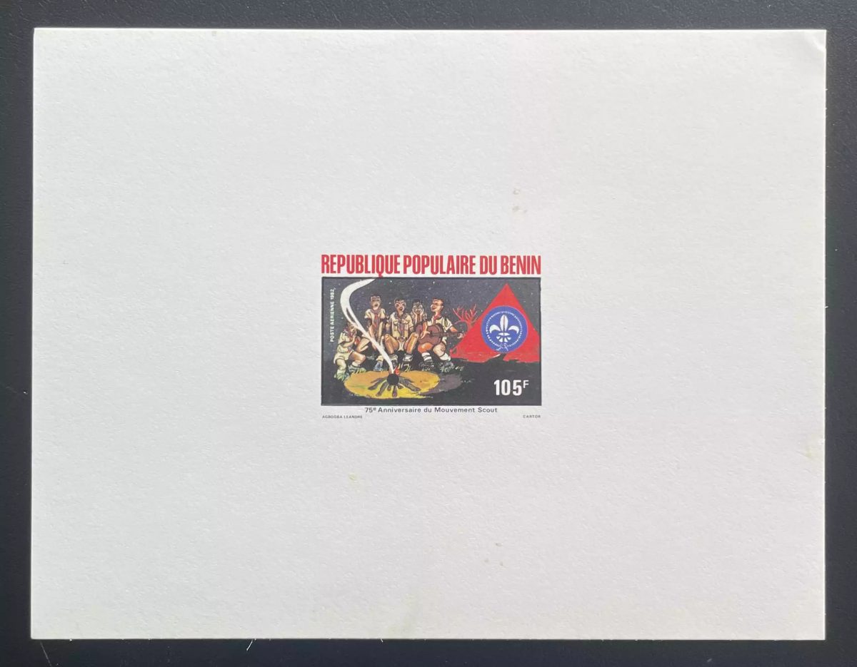 Benin 1982 Mi. 282 luxury event Scouting Scout Campfire 75th