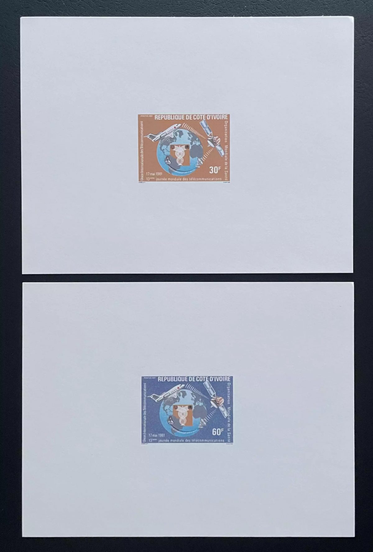 Ivory Coast 1981 Mi. 678 - 679 luxury event telecommunications ITU
