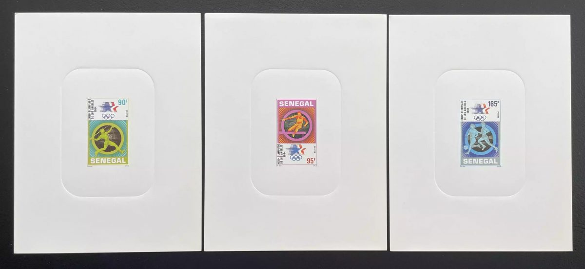 Senegal 1984 Mi. 817 - 819 luxury event Olympic Games Los Angeles soccer