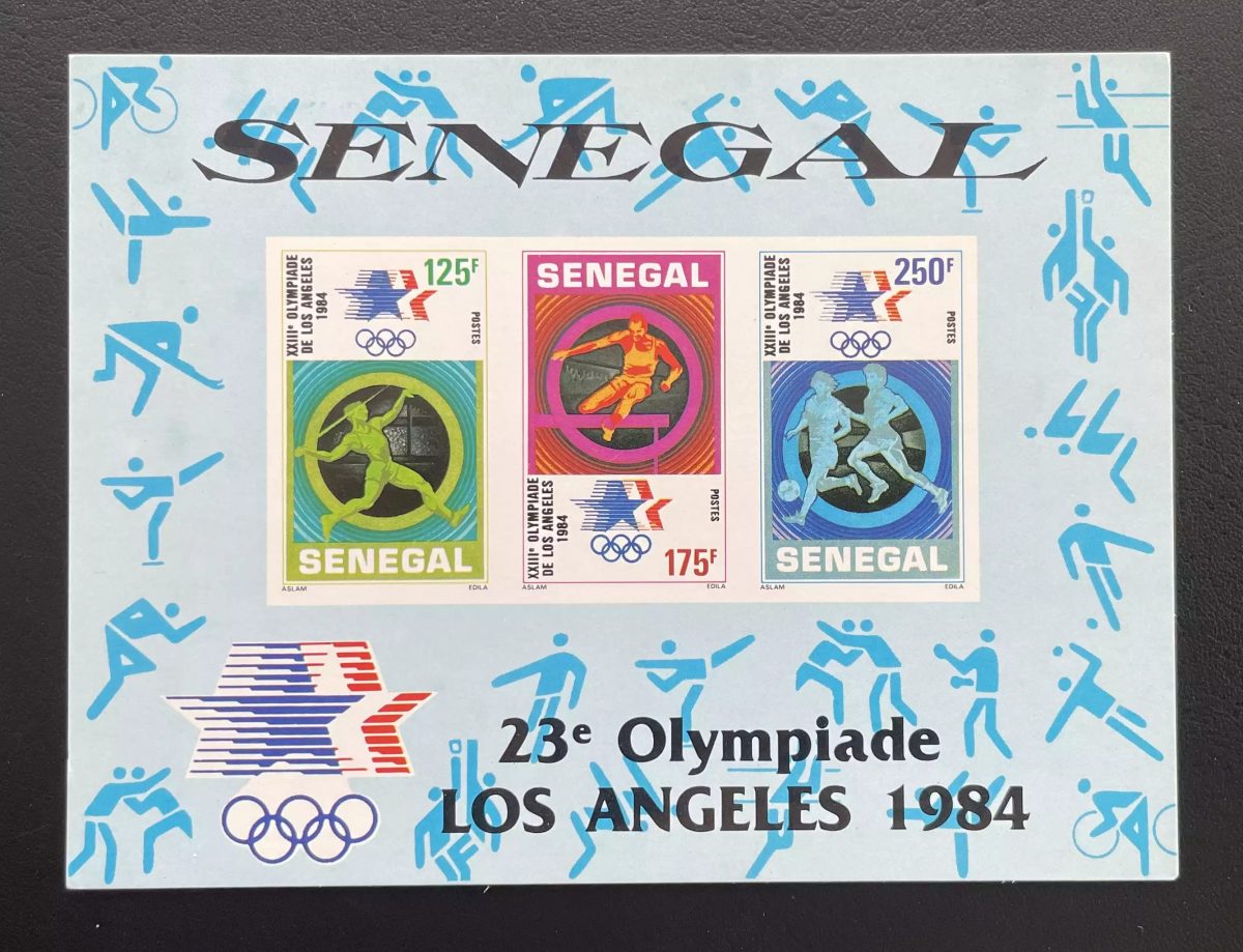 Senegal 1984 Mi. Bl. 46 luxury event Olympic Games Los Angeles soccer