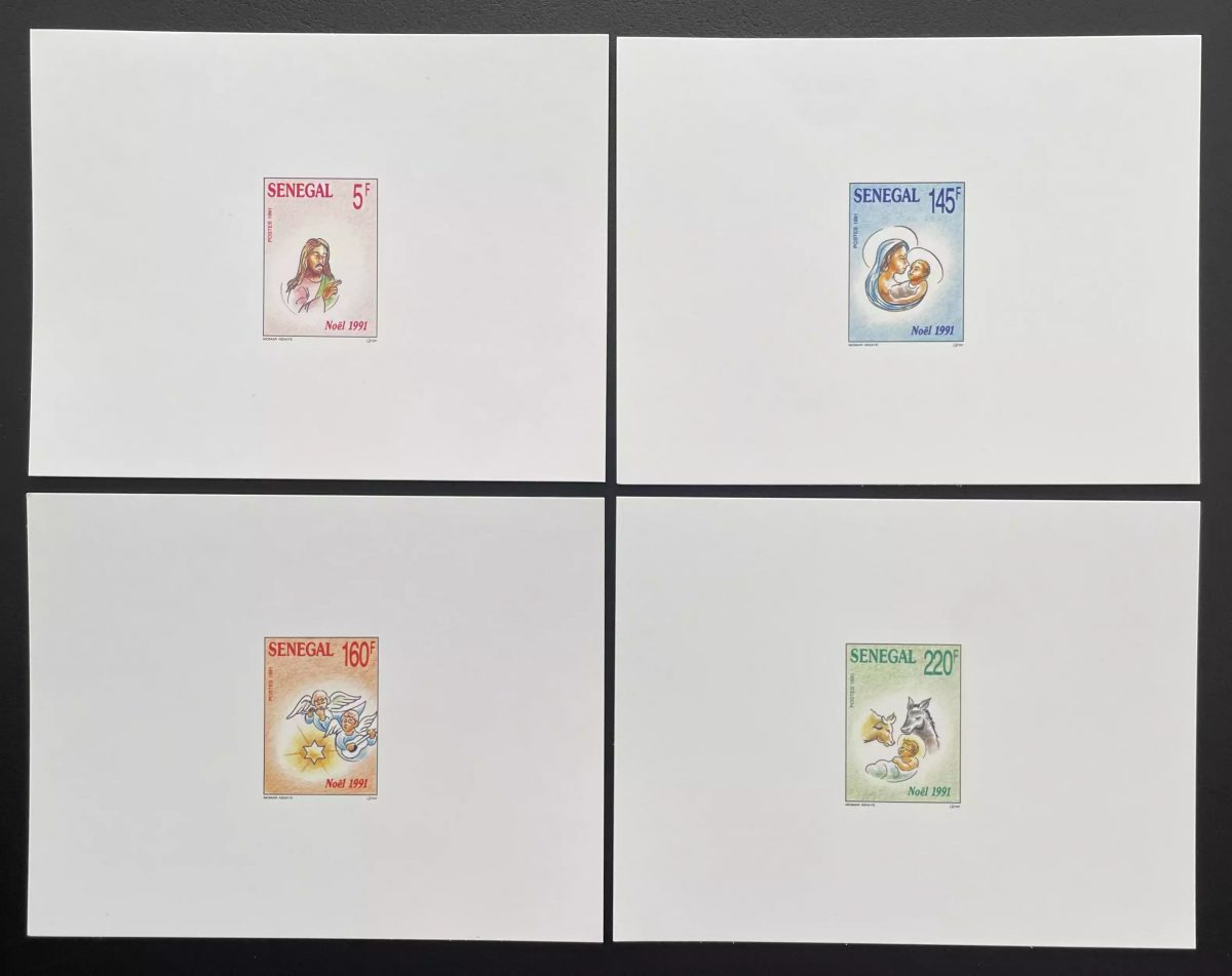 Sénégal 1992 Mi. 1166 - 1169 épreuve de luxe Noël Vierge Marie ange