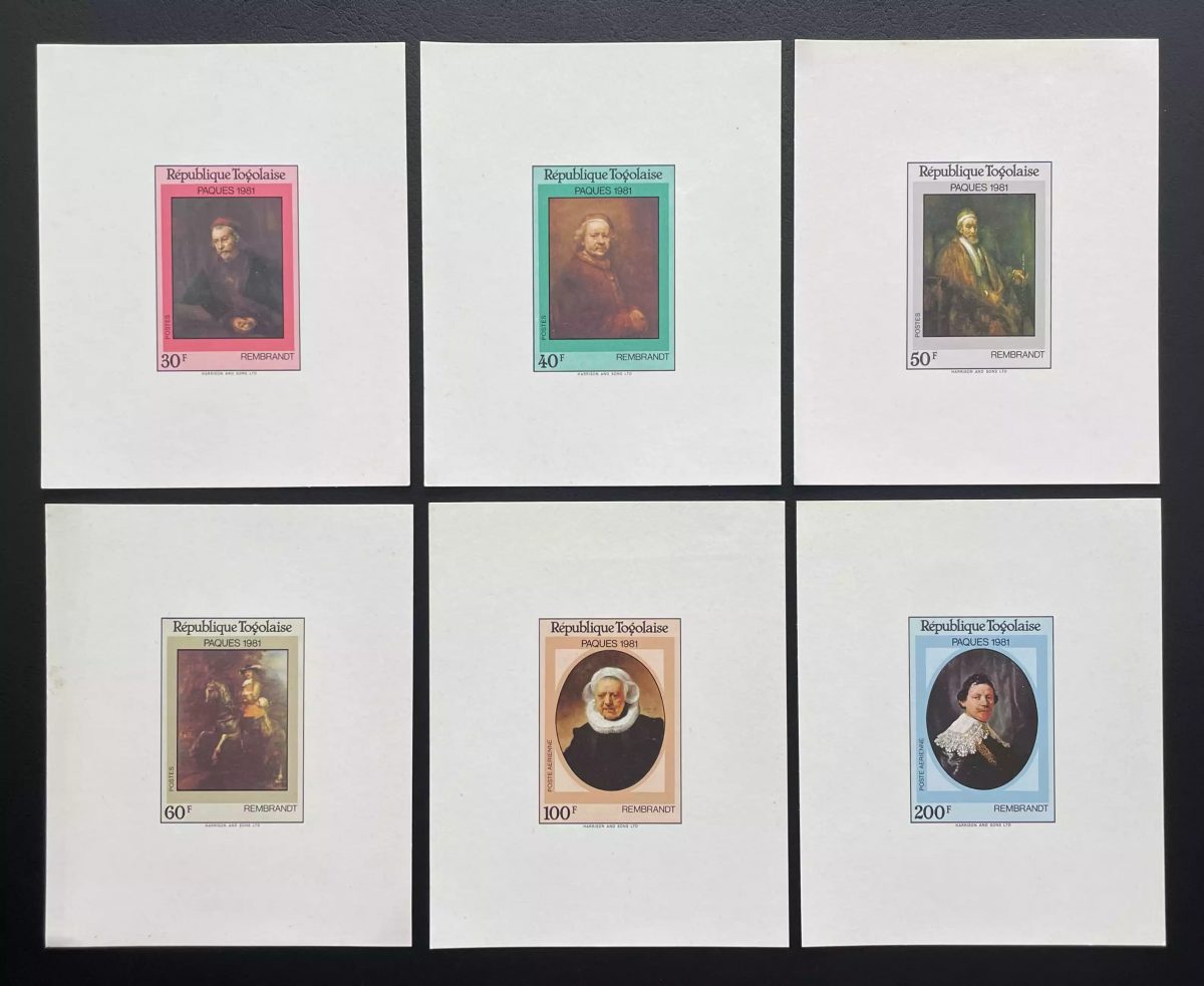 Togo 1981 Mi. 1528 - 1533 luxury proof Rembrandt Easter painting