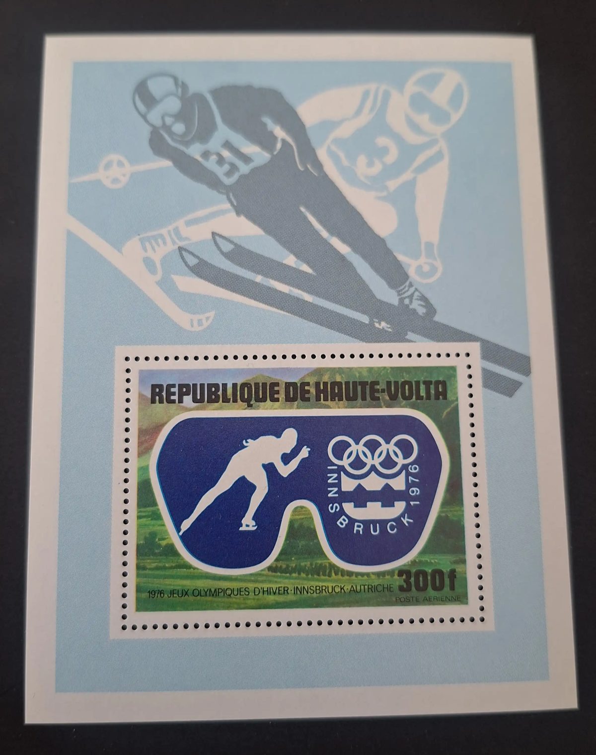 Haute-Volta 1976 Mi. Bl. 39 Jeux Olympiques hiver Innsbruck patinage