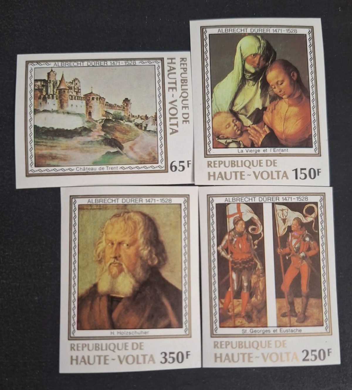 Haute-Volta 1978 Mi. 732-735 ND Albrecht Dürer peinture Vierge château