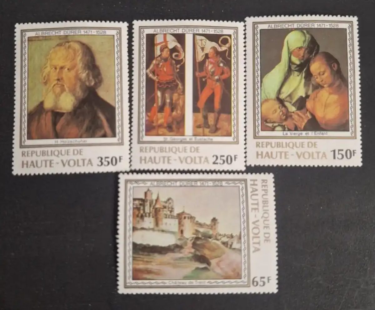 Haute-Volta 1978 Mi. 732-734 Albrecht Dürer peinture Vierge Enfant