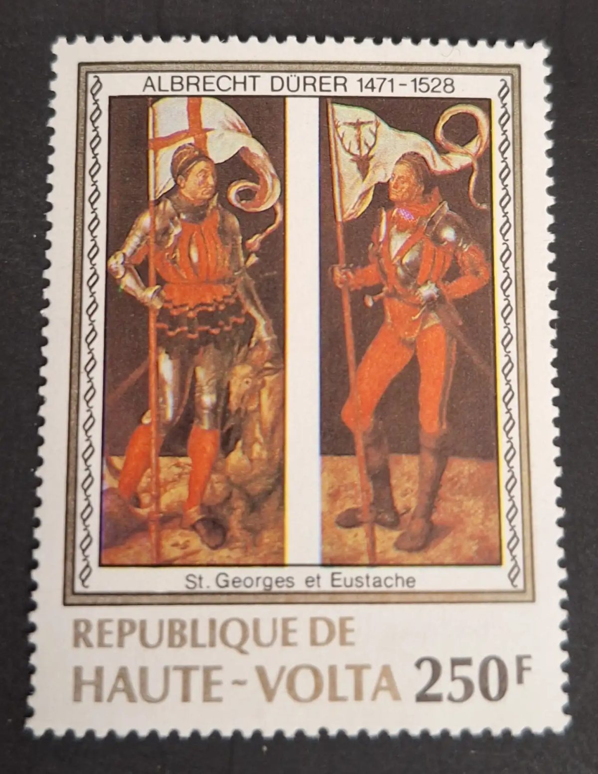Haute-Volta 1978 Mi. 734 Albrecht Dürer St Georges Eustache peinture