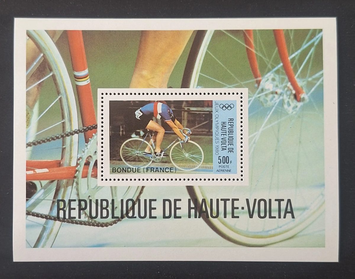 Haute-Volta 1980 Mi. Bl. 56 Jeux Olympiques cyclisme Bondue vélo