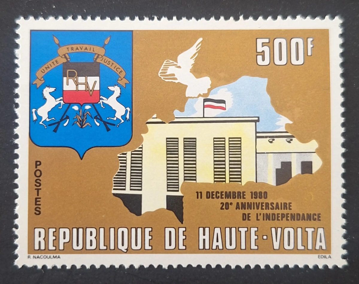 Haute-Volta 1980 Mi. 813 20e anniversaire indépendance armoiries