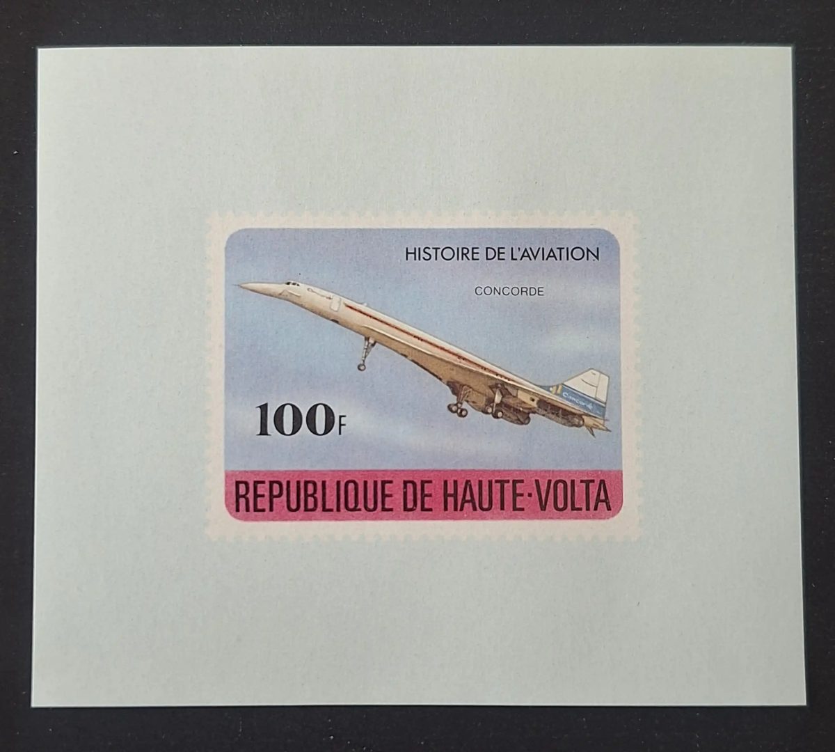 Obervolta 1978 Mi. 710 Luxusprobe Concorde Luftfahrt Flugzeug