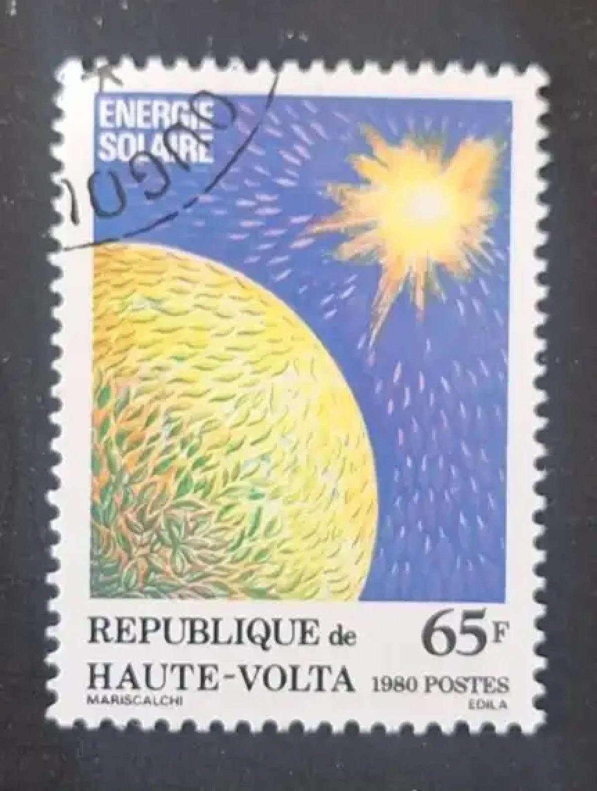 Obervolta 1980 Mi. 785-786 gest. Sonnenenergie Sonne Erde Weltraum Natur