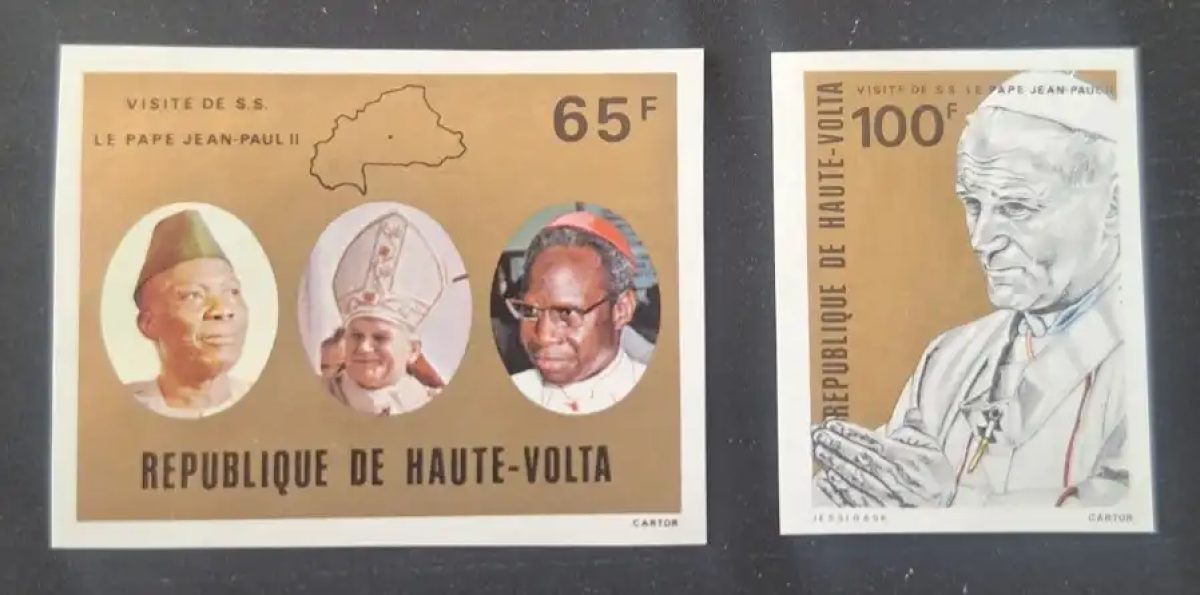 Haute-Volta 1980 Mi. 782-783 ND Visite Pape Jean-Paul II religion
