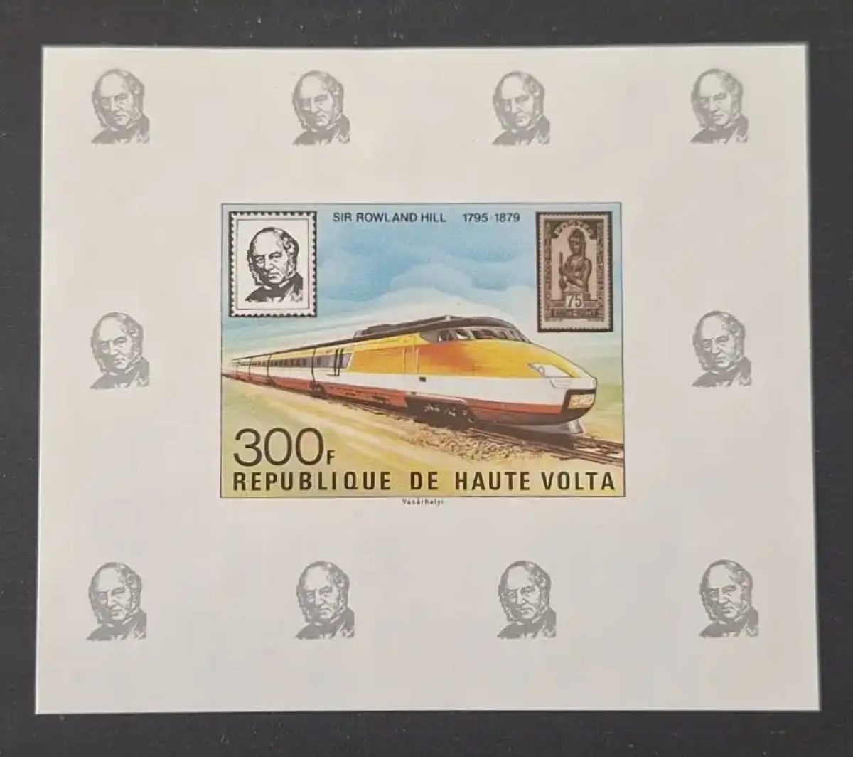 Haute-Volta 1979 Mi. 758 épreuve de luxe Rowland Hill train TGV