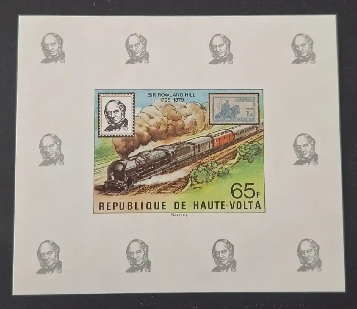 Haute-Volta 1979 Mi. 755 ND Sir Rowland Hill train locomotive vapeur