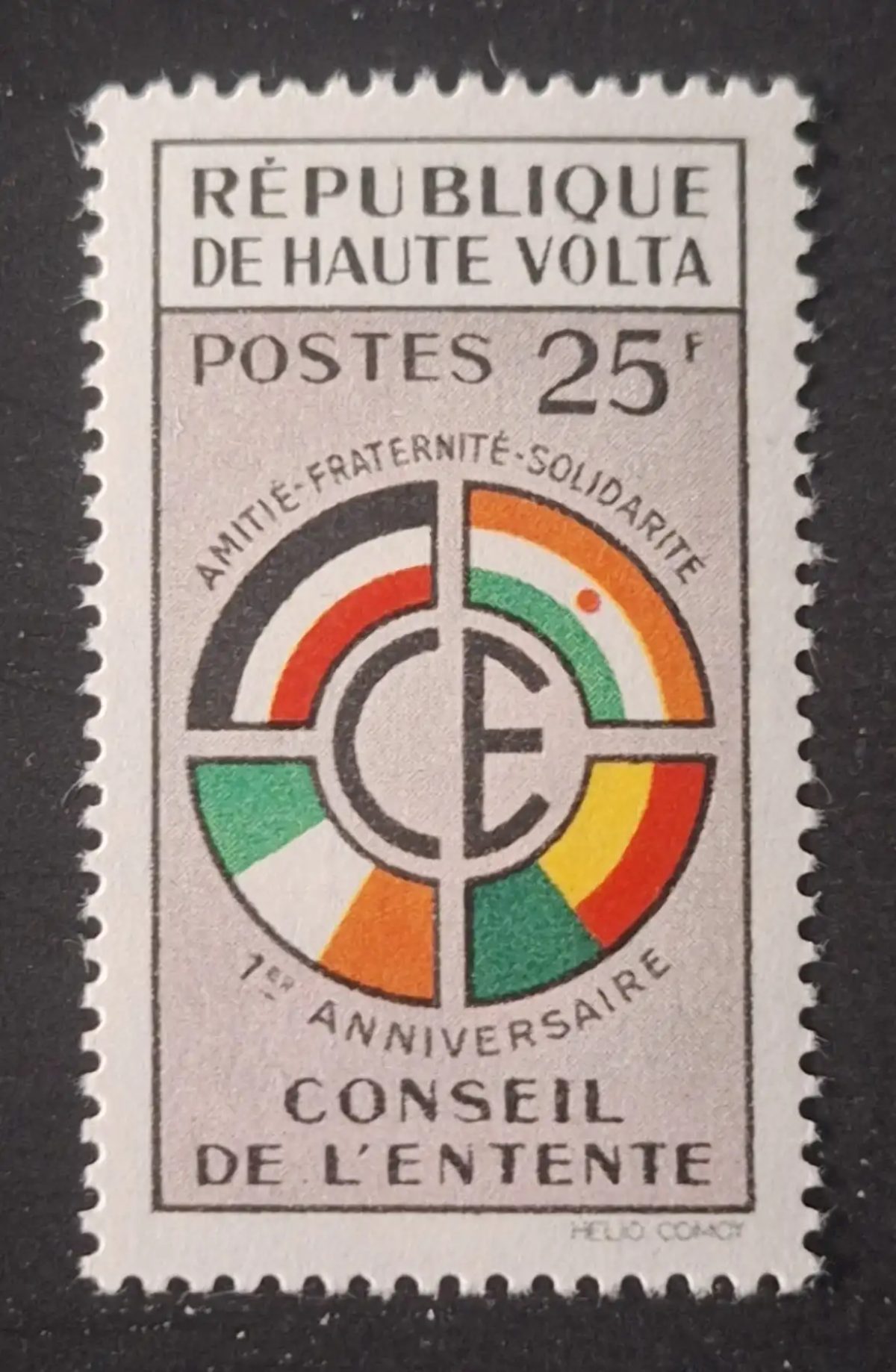 Haute-Volta 1960 Mi. 91 Conseil de l'Entente 1er anniversaire
