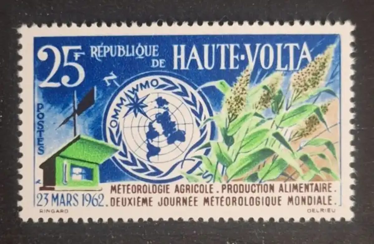 Haute-Volta 1962 Mi. 99 Journée météorologique mondiale OMM agriculture