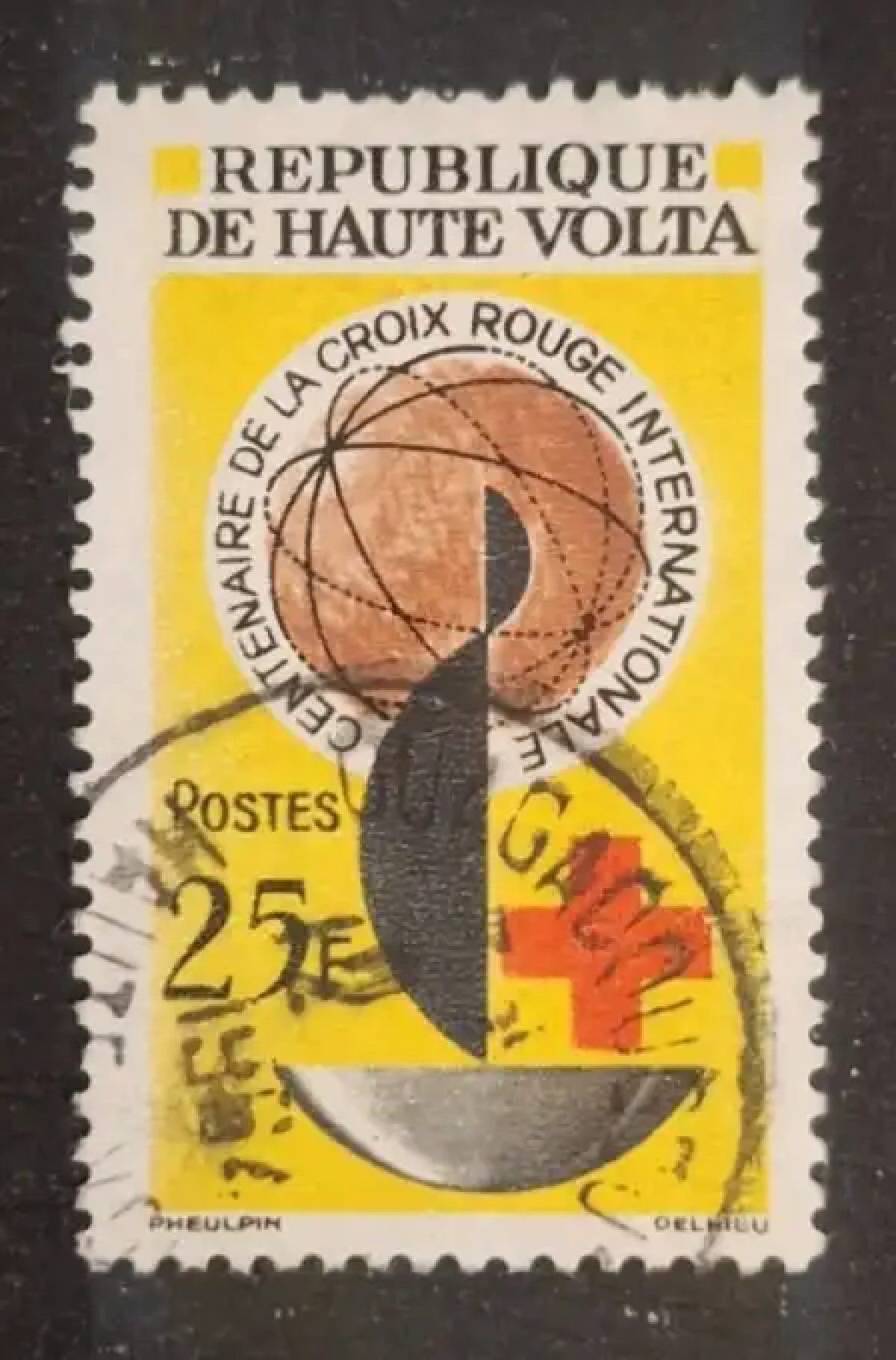 Haute-Volta 1963 Mi. 138 obl. Centenaire Croix-Rouge internationale