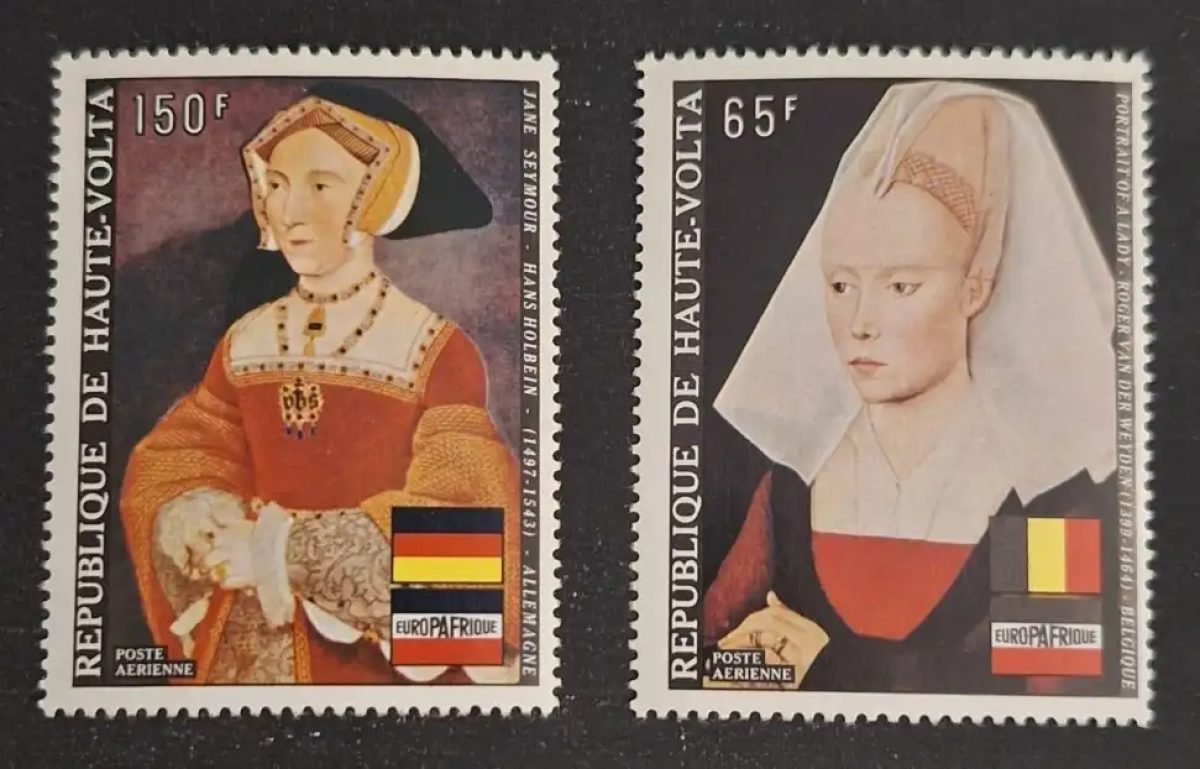 Haute-Volta 1973 Mi. 435 / 437 Europafrique Holbein Van der Weyden