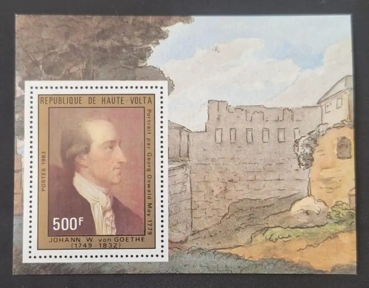 Haute-Volta 1983 Mi. 925 Goethe portrait peinture littérature