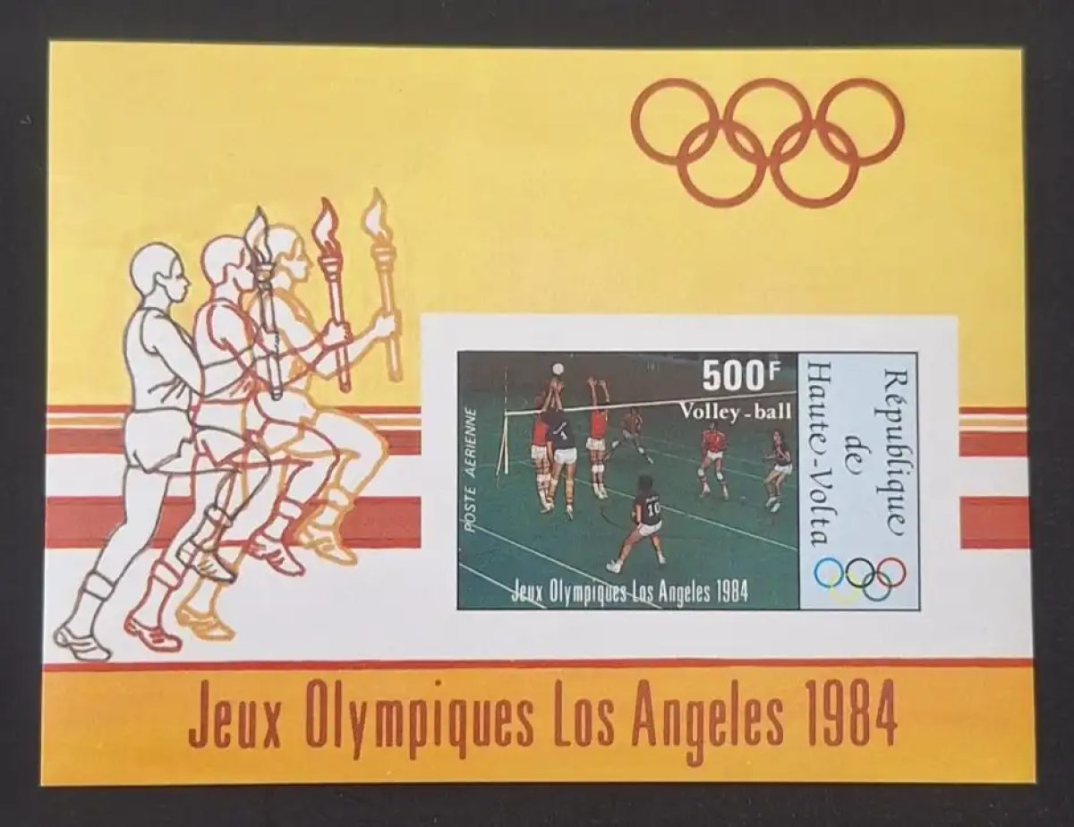 Haute-Volta 1984 Mi. Bl. 70 ND JO Los Angeles volleyball