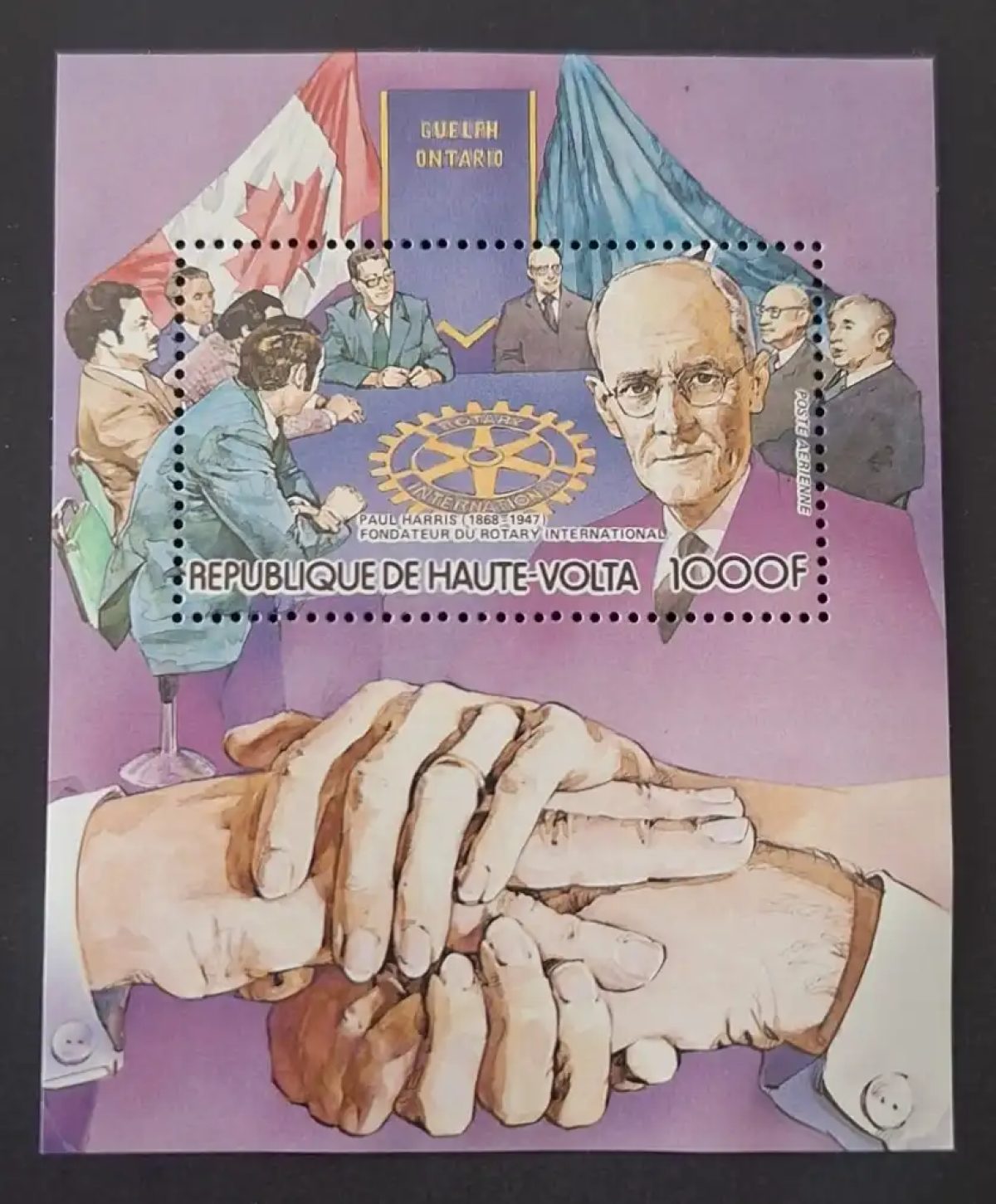 Haute-Volta 1983 Mi. Bl. 71 Rotary International Paul Harris fondateur