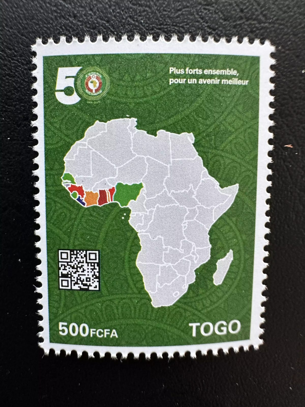 Togo 2026 CEDEAO 50 ans carte Afrique plus forts ensemble avenir meilleur