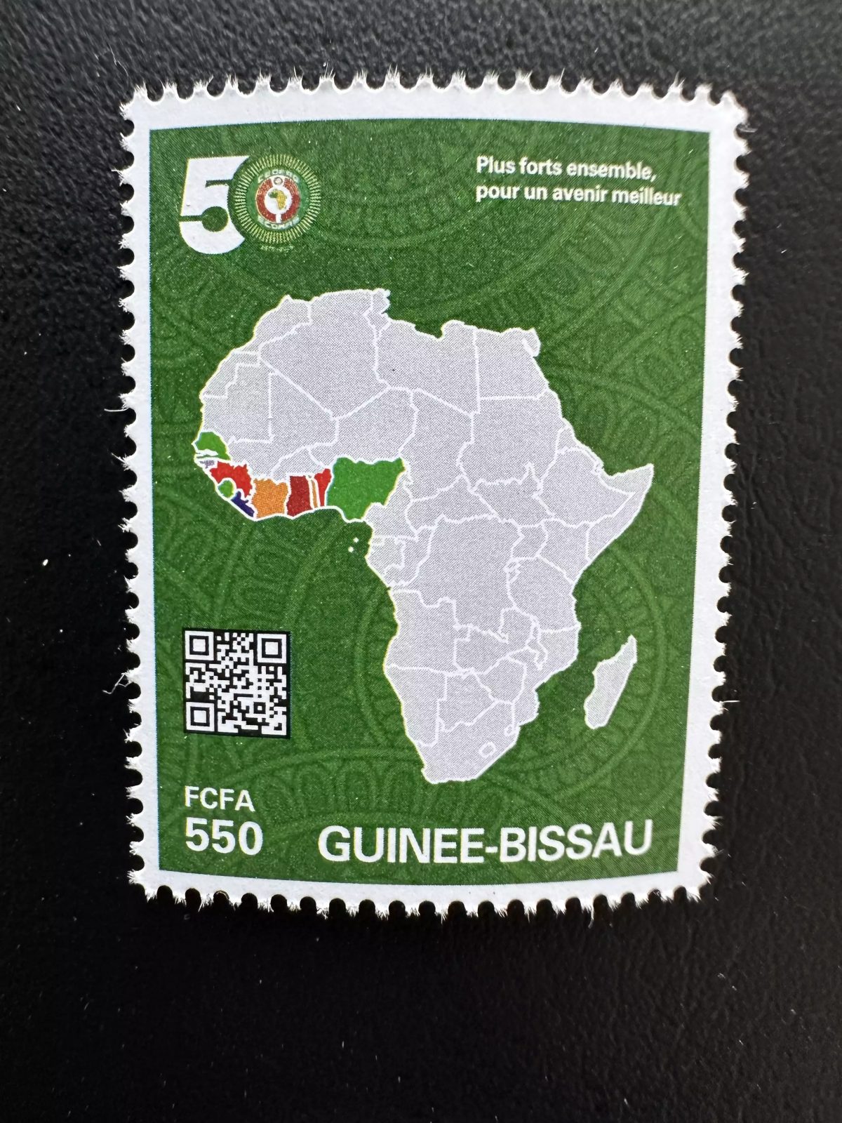 Guinée-Bissau 2026 CEDEAO 50 ans Carte Afrique anniversaire organisation