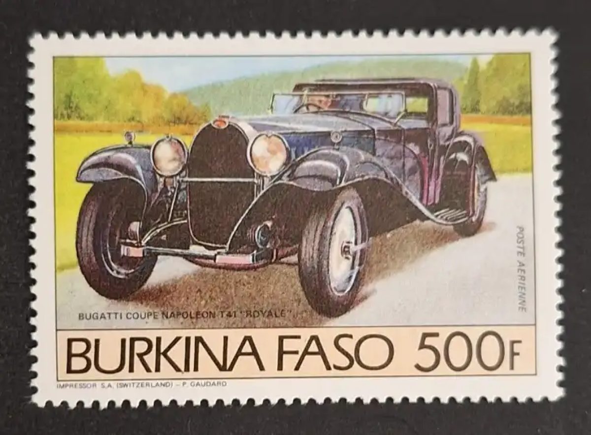 Burkina Faso 1985 Mi. 1023 Bugatti Coupé Napoléon T41 Royale auto