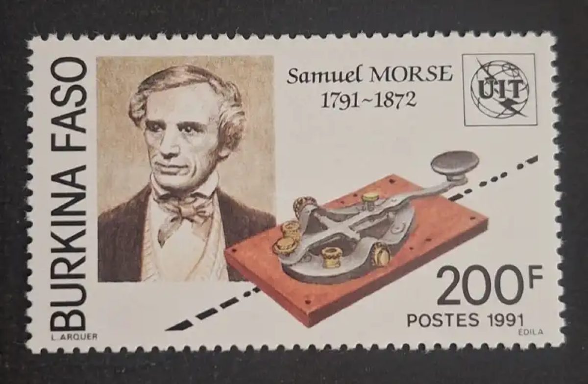 Burkina Faso 1991 Mi. 1249 Samuel Morse Telegraf UIT Erfinder