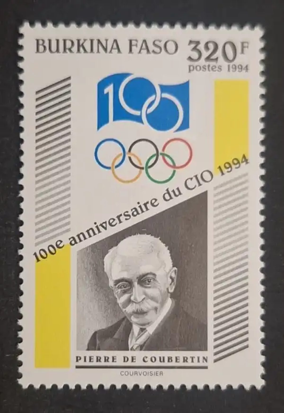 Burkina Faso 1994 Mi. 1322 Pierre de Coubertin 100e anniversaire CIO