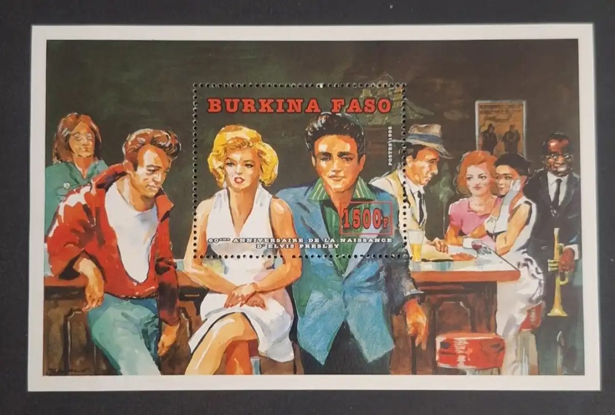 Burkina Faso 1995 Mi. Bl. 144 Elvis Presley Marilyn Monroe James Dean