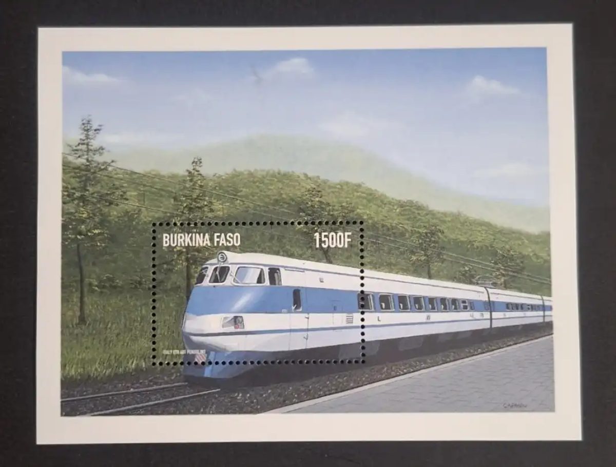 Burkina Faso 1998 Mi. Bl. 184 train Pendolino ETR 401 locomotive