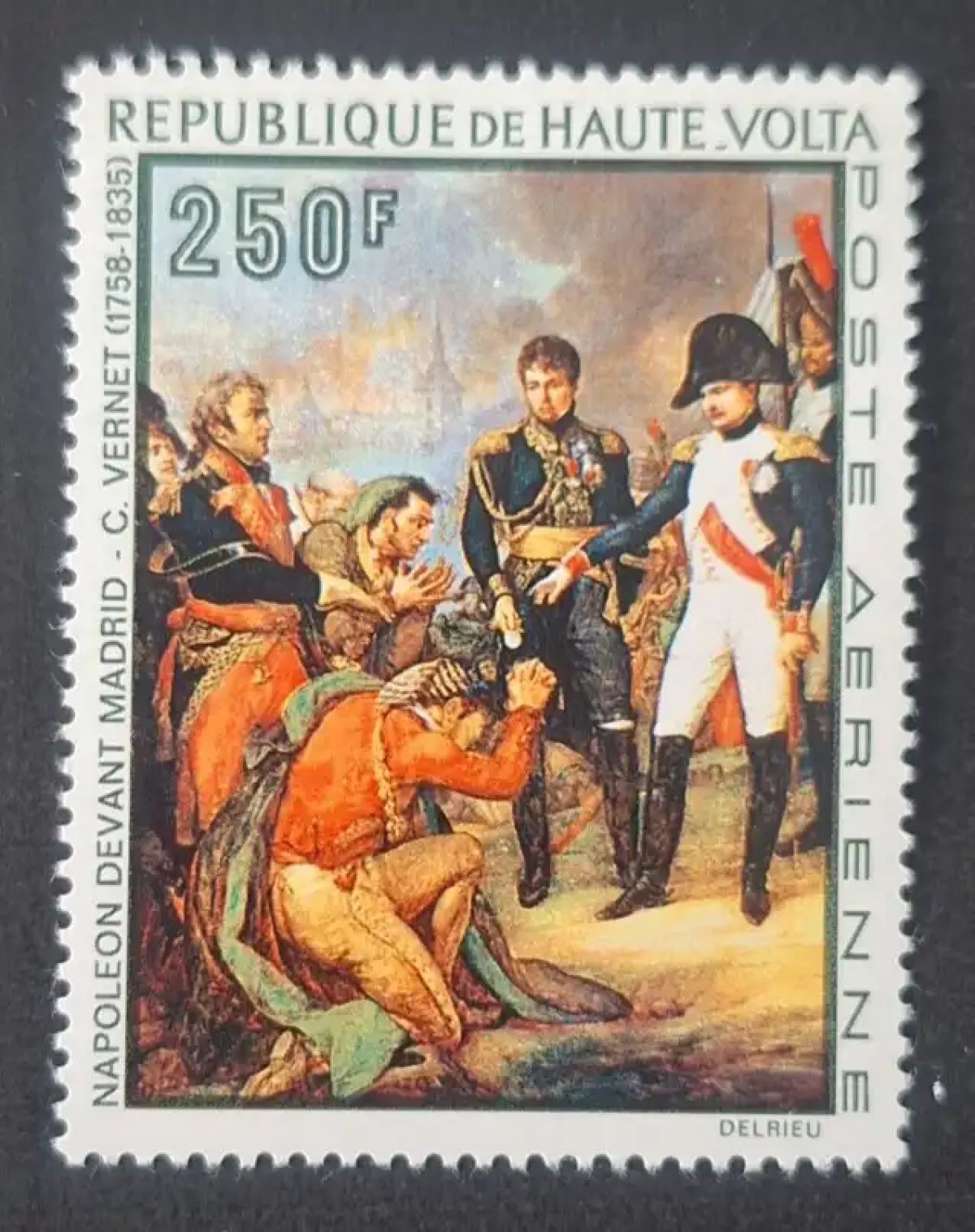 Haute-Volta 1969 Mi. 271 Napoléon devant Madrid peinture Vernet