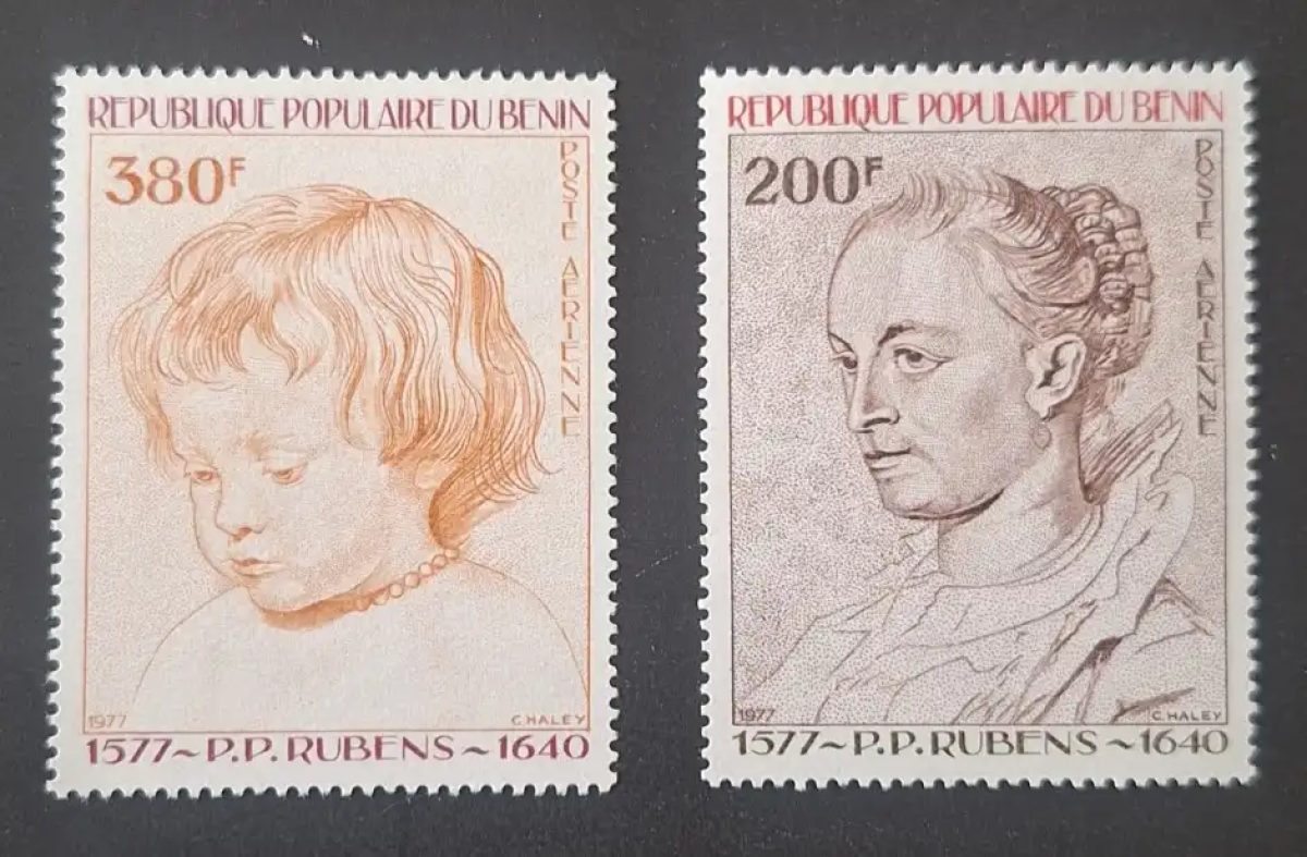Benin 1977 Mi. 123-124 Rubens painting portrait child woman airmail