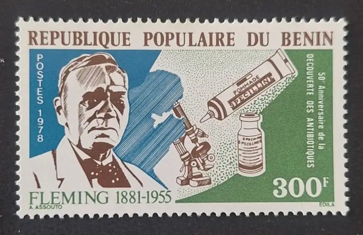 Benin 1978 Mi. 127 Fleming penicillin antibiotics microscope medicine