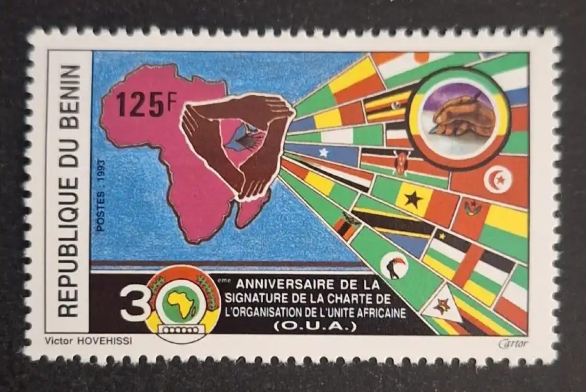 Bénin 1993 Mi. 546 30e anniversaire charte OUA Afrique drapeaux