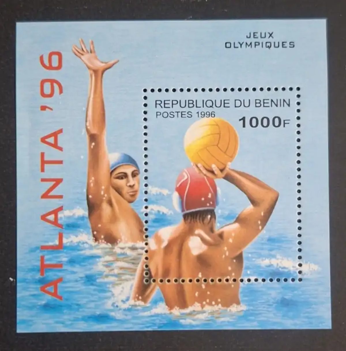 Bénin 1996 Mi. Bl. 8 Jeux Olympiques Atlanta water-polo sport