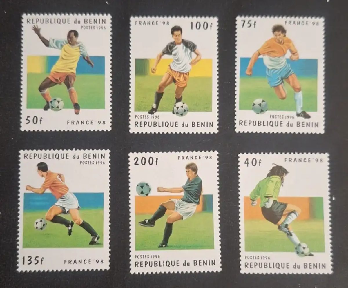 Bénin 1996 Mi. 771-776 Coupe du Monde football France 98 soccer