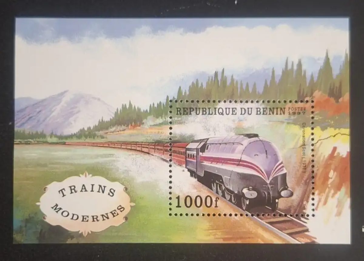 Benin 1997 Mi. Bl. 25 Moderne Züge Coronation Scot Lokomotive