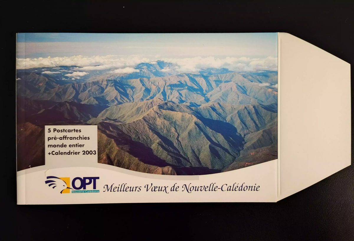 New Caledonia 2003 lot 5 PAP pre-stamped postcards Greetings