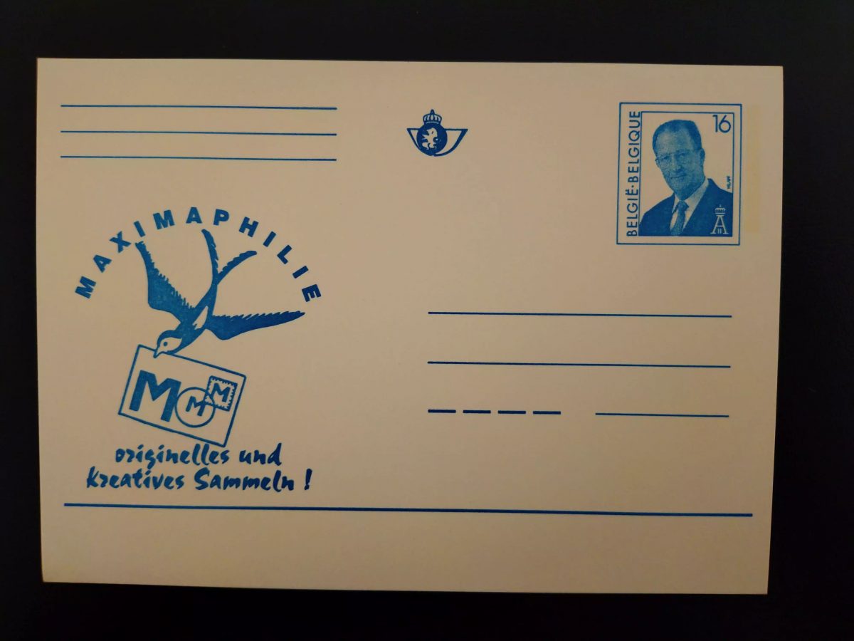 Belgique entier postal Maximaphilie roi Albert II 16F neuf DE