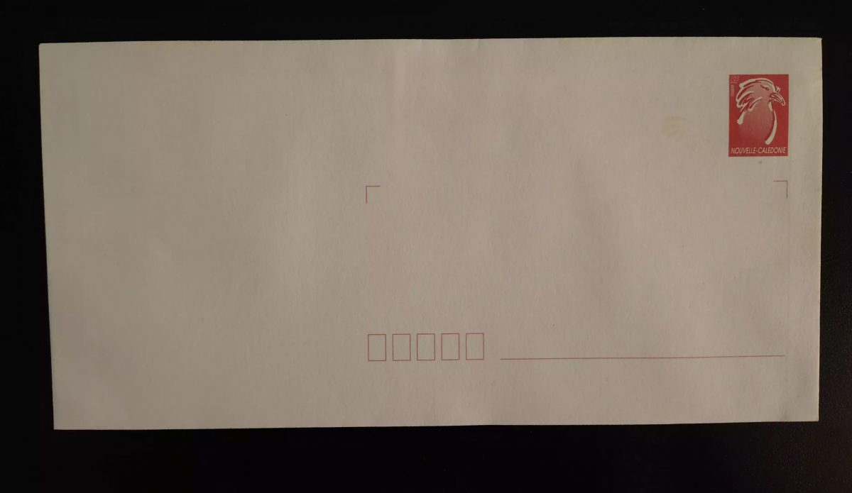 Nouvelle Calédonie entier postal enveloppe Cagou rouge neuf