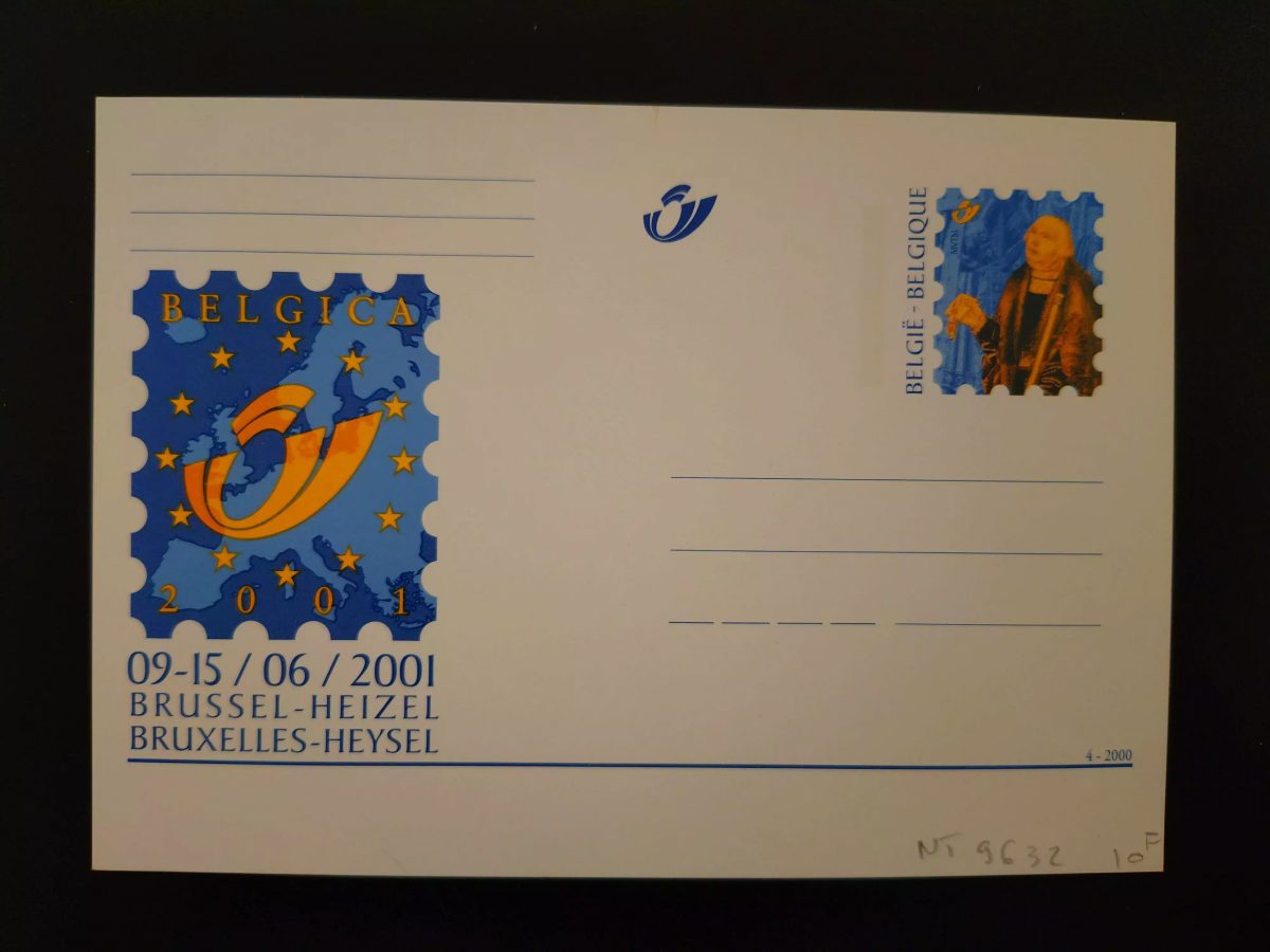 Belgique entier postal Belgica 2001 Bruxelles Heysel neuf