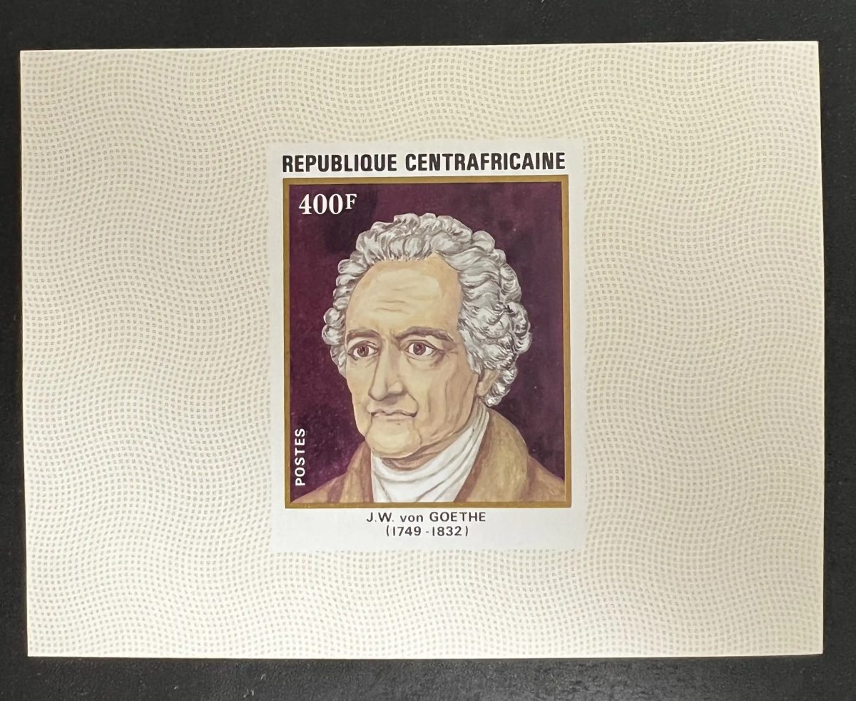 Centrafrique 1982 Mi. 836 ND Goethe écrivain poète littérature