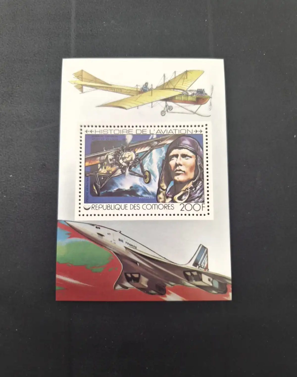 Comores 1977 Mi. Bl. 154 Aviation Lindbergh Spirit of St. Louis