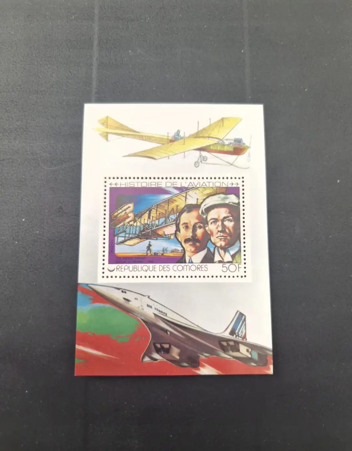 Comoros 1977 Mi. Bl. 151 Aviation History Wright Brothers Concorde
