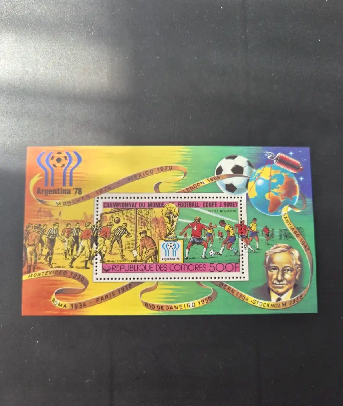 Comores 1978 Mi. Bl. 116 Football Coupe du Monde Argentina 78 Rimet