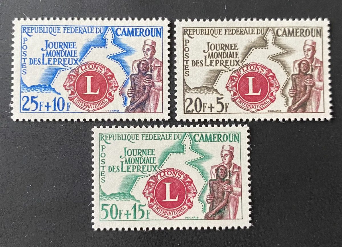 Cameroon 1962 Mi. 350-352 World Leprosy Day Lions International