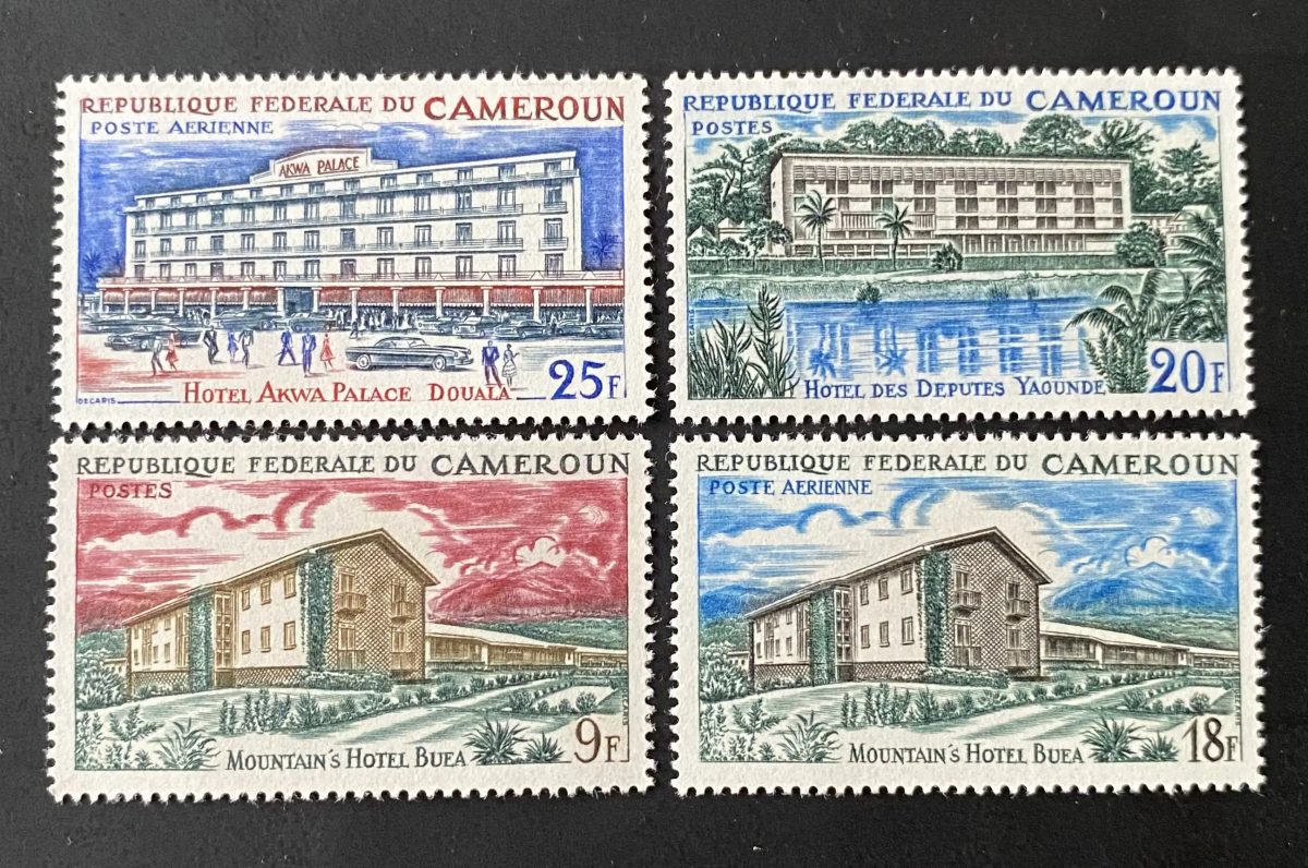 Cameroon 1966 Mi. 453-456 Hotels Akwa Palace Douala Yaoundé Buea